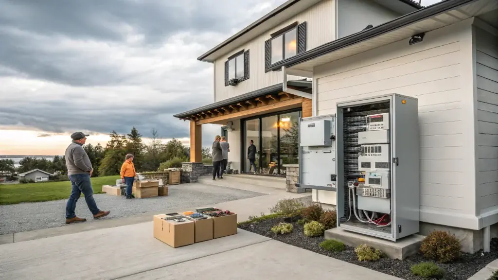 A Seattle home with an upgraded electrical panel, a key part of Seattle home electrical system earthquake preparedness.