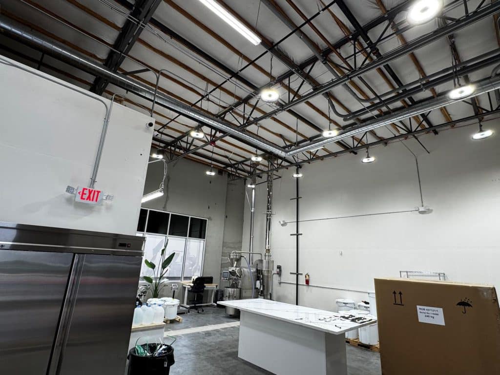 commercial coffee roasting build out by general contractor in Seattle area
