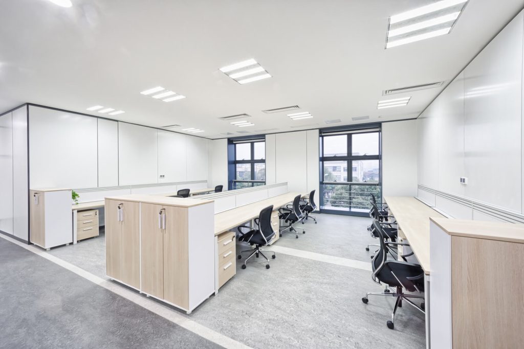 Commercial interior painting for office conference room in Bellevue Washington