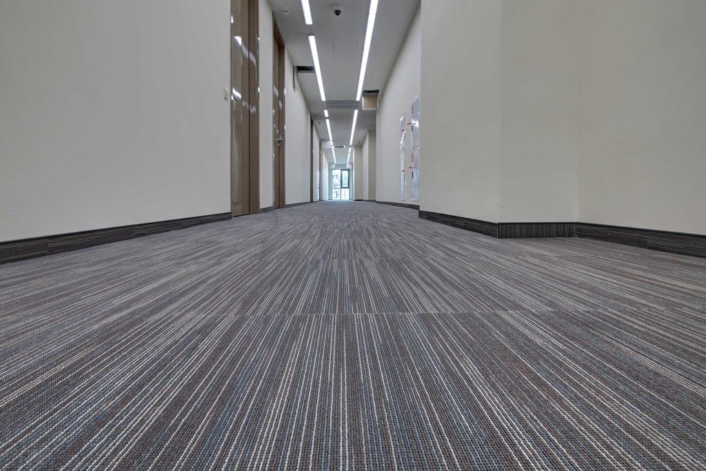 commercial carpet tile installation for office space