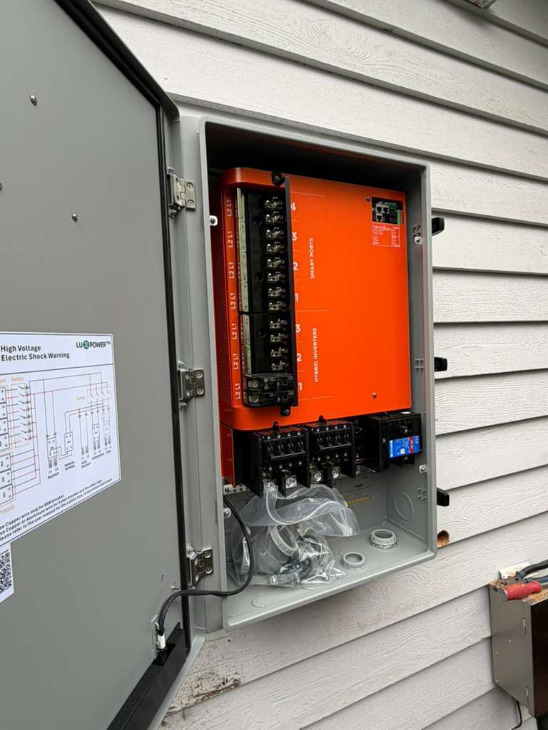 New load center with breakers installed in a Redmond, WA home