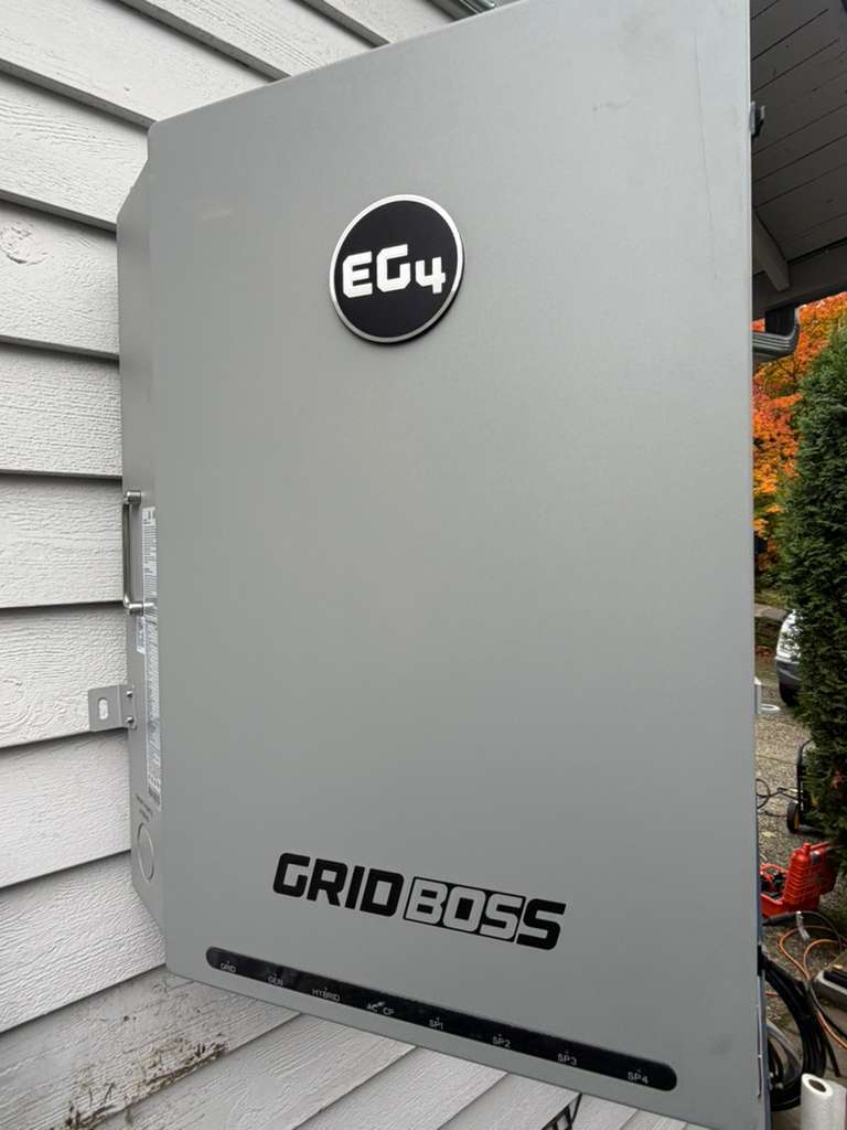 Finished EG4 GridBoss battery backup unit in Redmond, WA